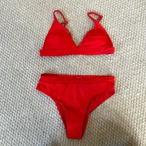 Red SHEIN Size Medium Bathing Suit